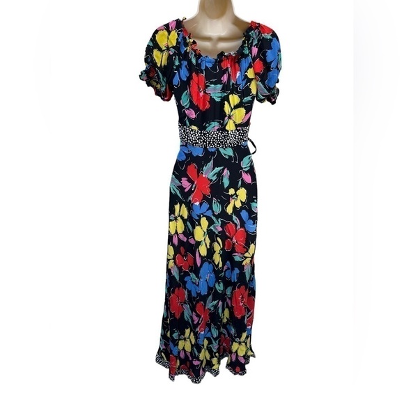 RIXO x Target Black Floral Off Shoulder Maxi Dress - Picture 13 of 13